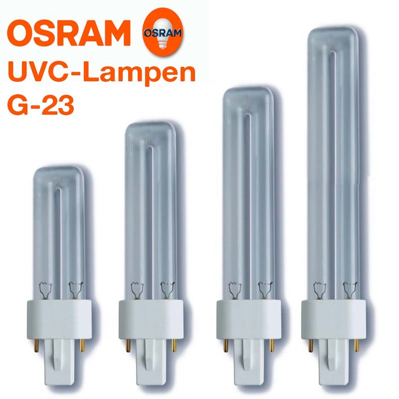 OSRAM Puritec HNS S 9W Entkeimungslampe UVC Lampe Sockel G23 