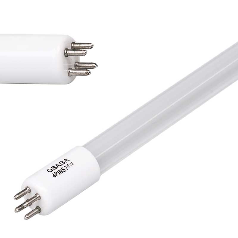 2 Stück UVC Ersatzlampe 5 Watt OSAGA für alle UV-C Klärgeräte UVC-Lampe 