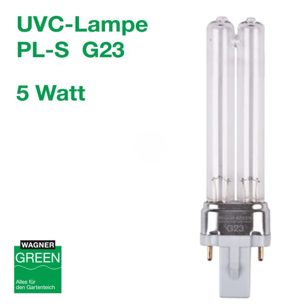 Wagner GREEN UVC Lampe G23 PL-S 5 Watt