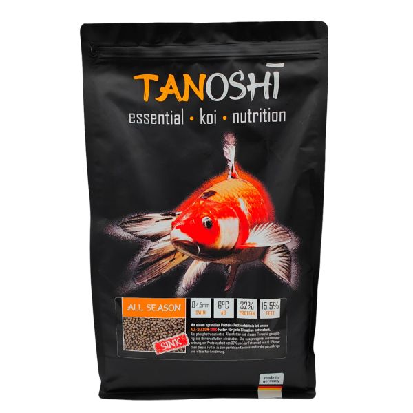 TANOSHI All Season SINK 5 kg 4,5 mm Koi Sinkfutter