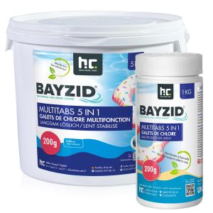 Bayzid Multitabs 5 in 1 200g Chlor Tabs Multi Chlortabletten 1kg und 5kg