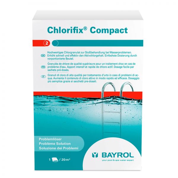 Bayrol Chlorifix Compact 1,2 kg- Chlor zur Stoßbehandlung bei Wasserproblemen im Pool