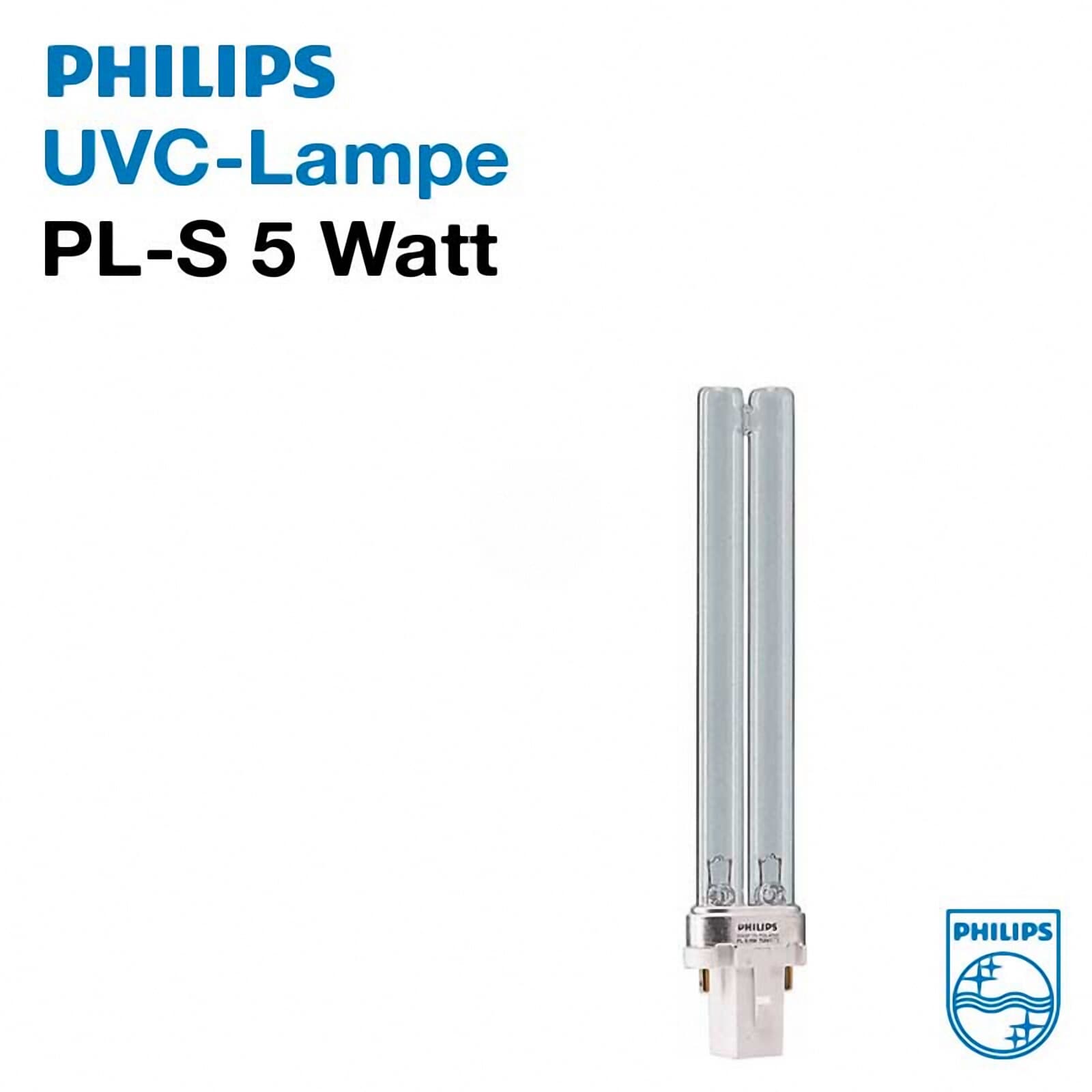 TUV PL-S 2 Stück G23-7W Philips UVC Lampe UV-C Ersatzbrenner Lampe 