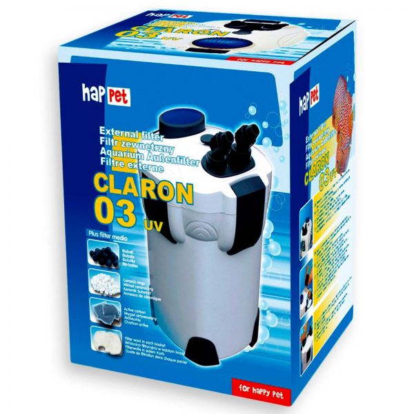 Happet Außenfilter Claron 03 mit UV für Aquarien bis 900 Liter