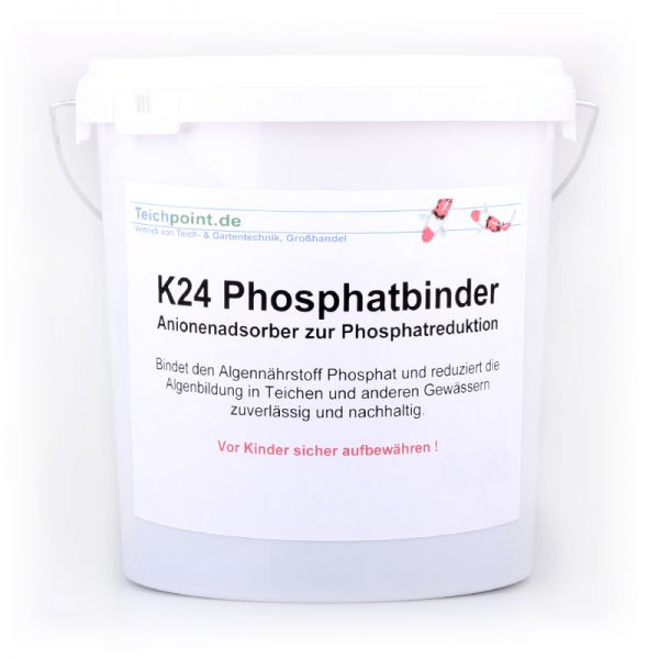 K24 Phosphatbinder Teich 5 kg ist ein natürlicher Phosphatbinder für Gartenteich und Koiteich