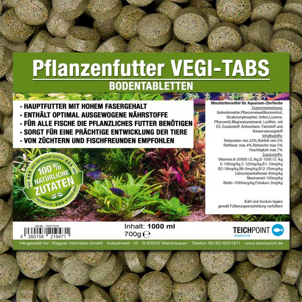 VEGI-TABS Pflanzenfutter für Zierfische