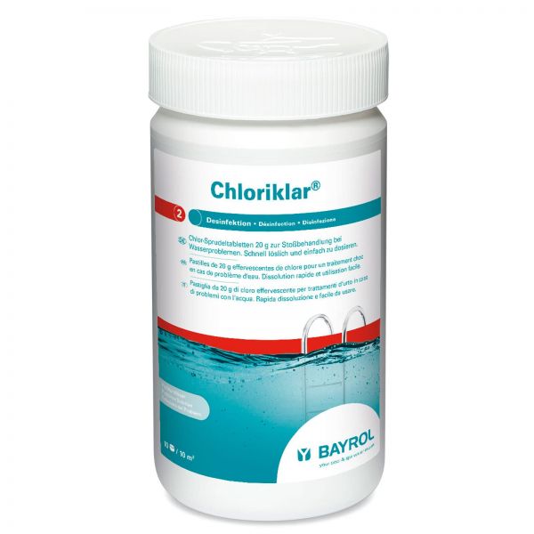 1kg Bayrol Chloriklar schnell lösliche Chlortabletten